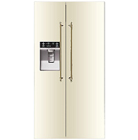 Отдельностоящий холодильник ILVE RN 9020 SBS/AWB античный белый(ручки бронза)