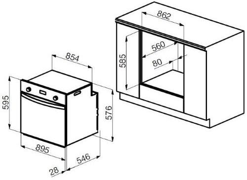 Духовой шкаф korting ogg 742 crsi