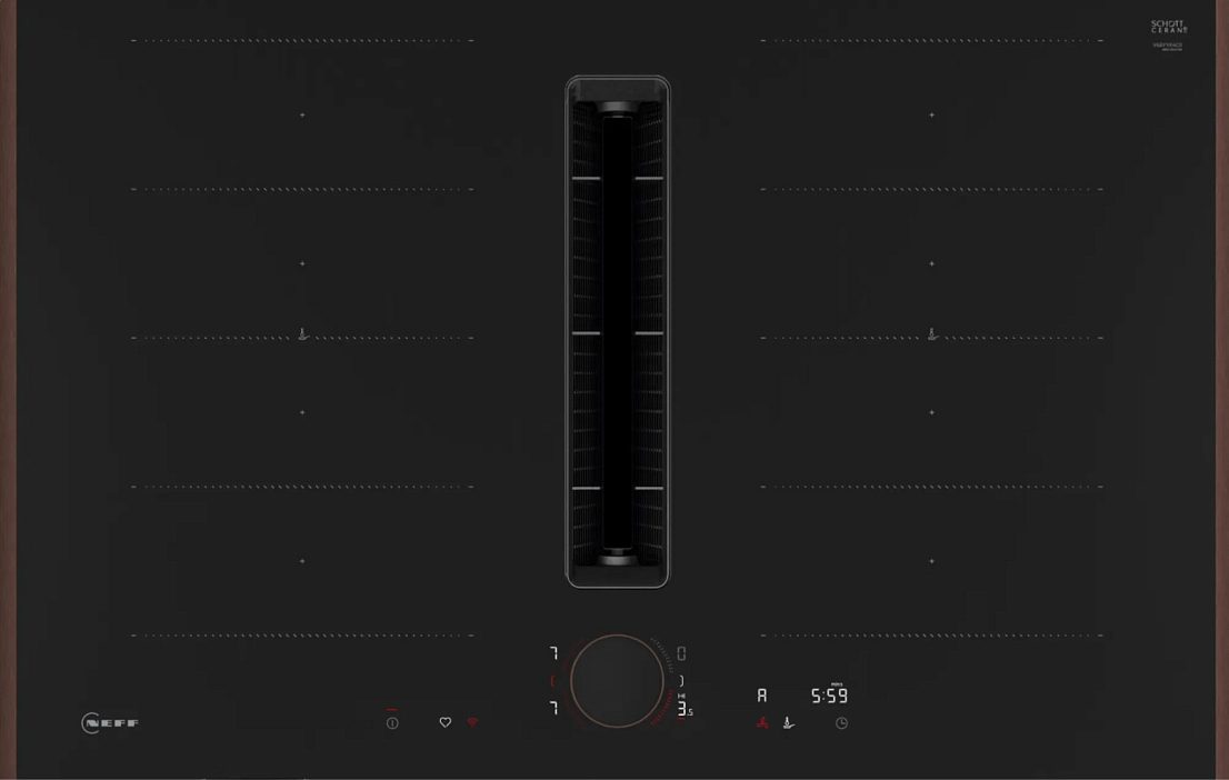 Индукционная варочная панель со встроенной вытяжкой Neff V68YYX4C0