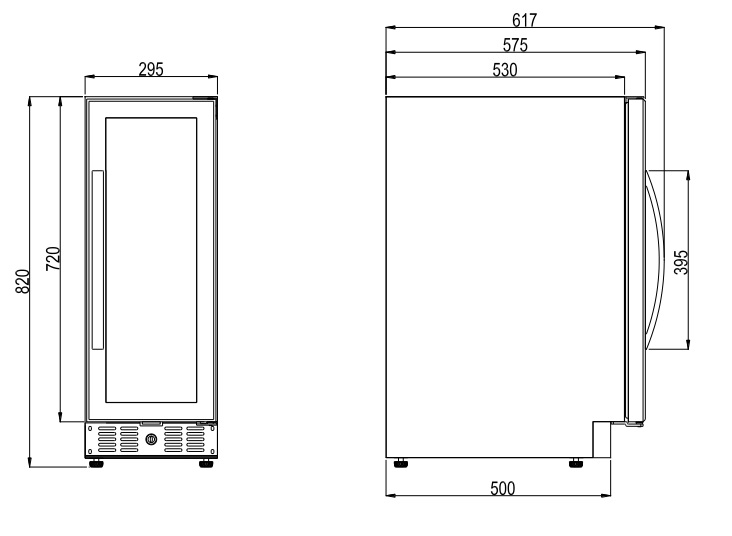 Винный шкаф dometic e115fg double