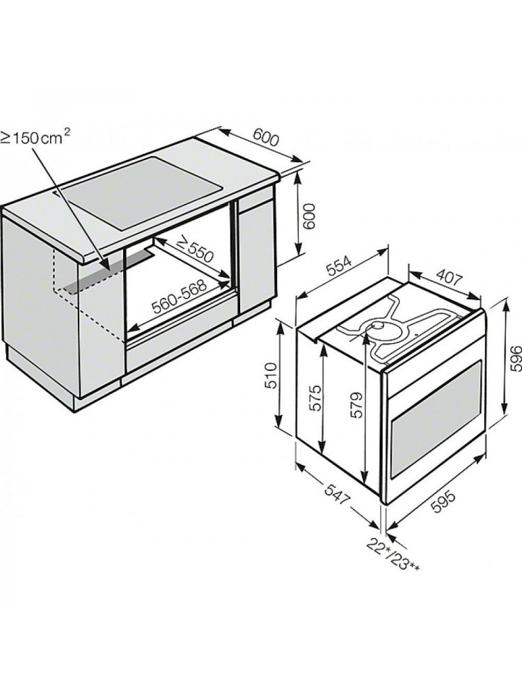 Духовой шкаф miele 2265