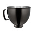 Чаша 4.8 л стальная с PVD покрытием KitchenAid, сияющий черный, 5KSM5SSBRB